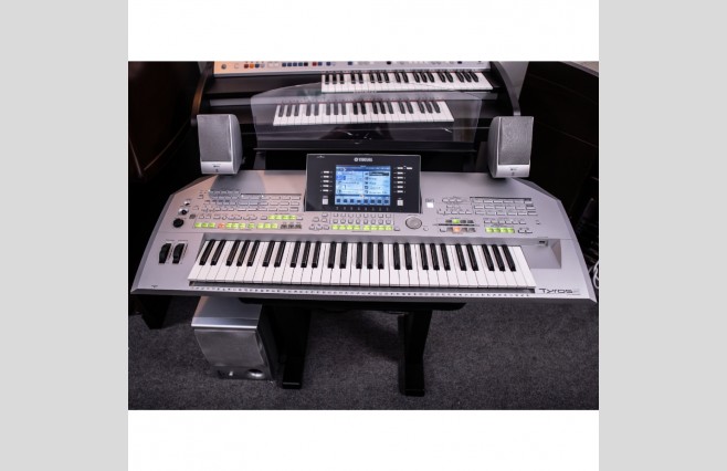 Used Yamaha Tyros 2 Keyboard With MS02 Speakers Sold As Seen Bargain Used Keyboard (SN:GBRALP01171) - Image 1